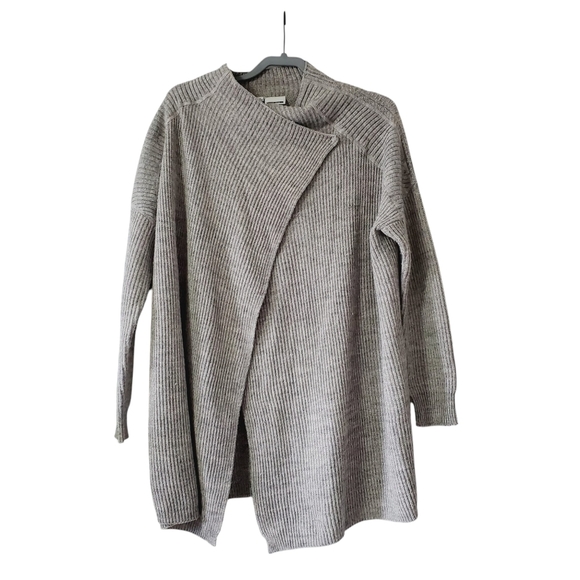 Urban Outfitters Noisy May Shake Drapey Wool Oversized Cardigan S Lagenlook Boho - Picture 2 of 10